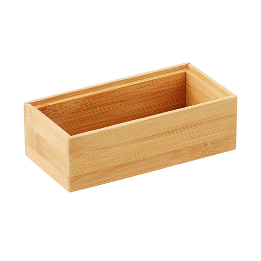 Bamboo Stackable Drawer Organizer system. This sustainable and beautiful solution makes any kitchen drawer look custom-built, with adjustable pieces that fit your exact needs. Compartmentalize.