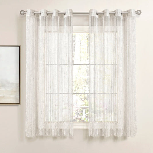Night Sky String Thread Window Curtain Panel