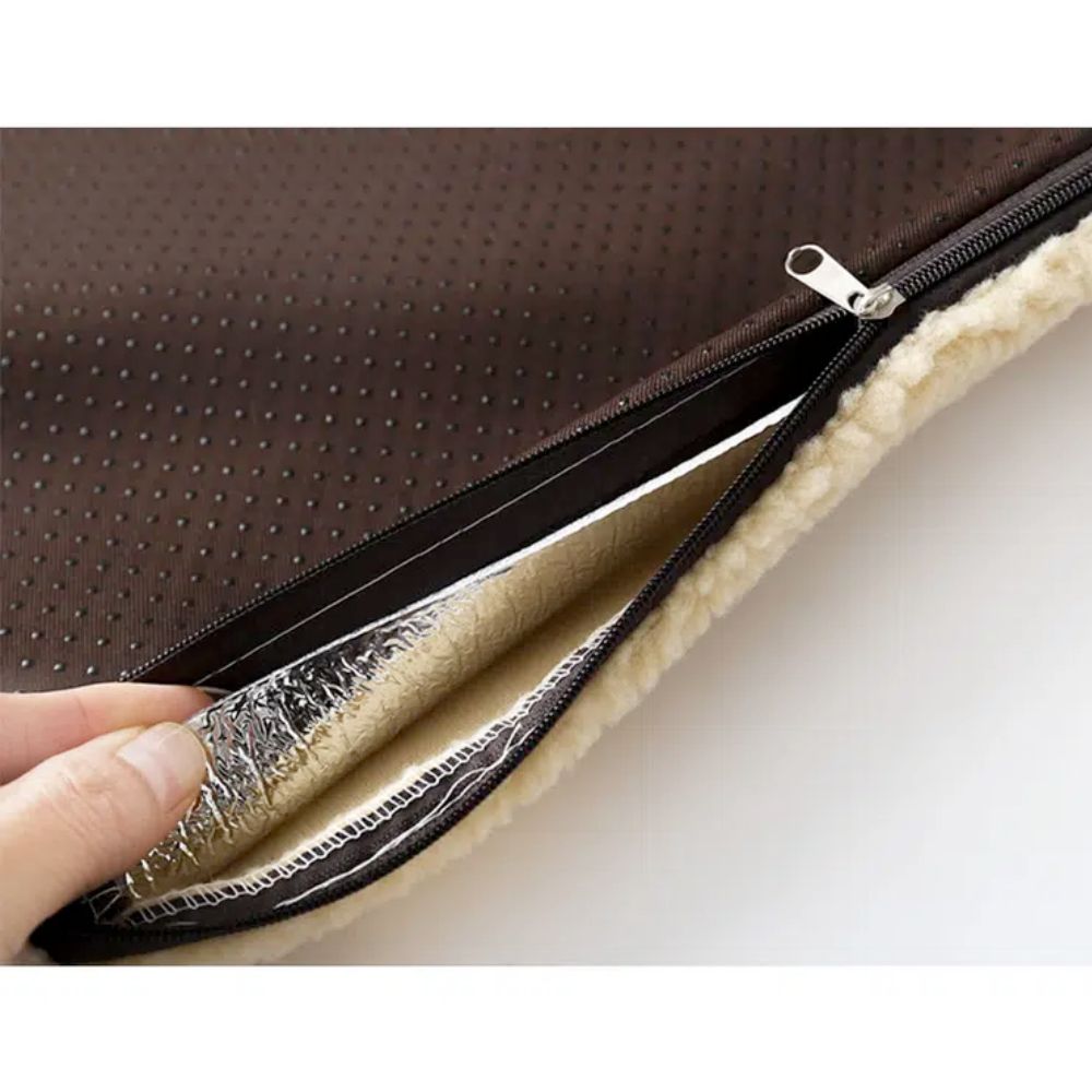 Self Warming Fleece Pet Mat aluminum