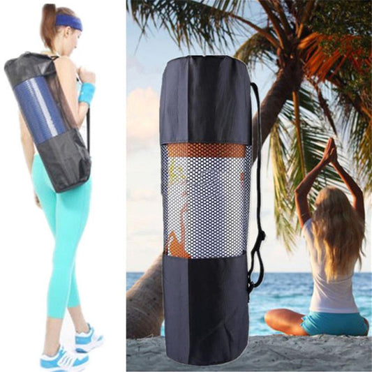 Black Outdoor Yoga Mat Roller storage Bag  Breathable