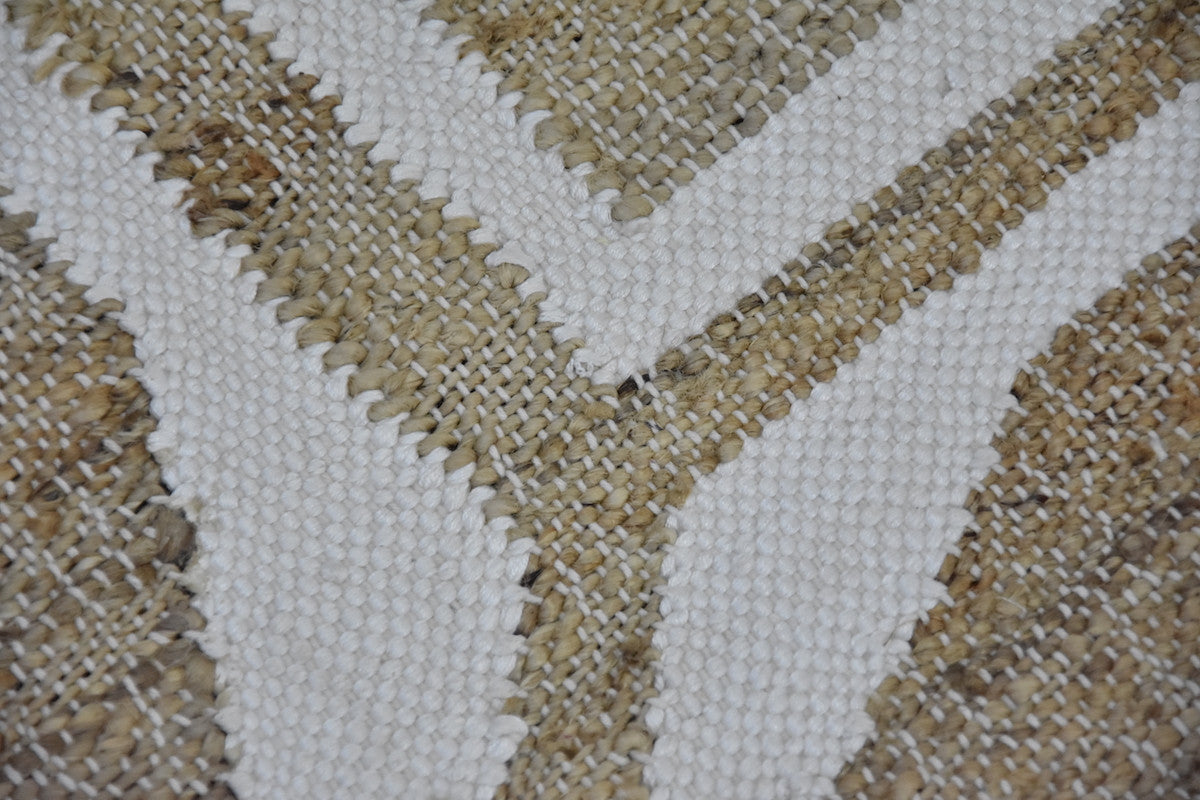 Timbergirl Cream Geometric Handwoven Rug