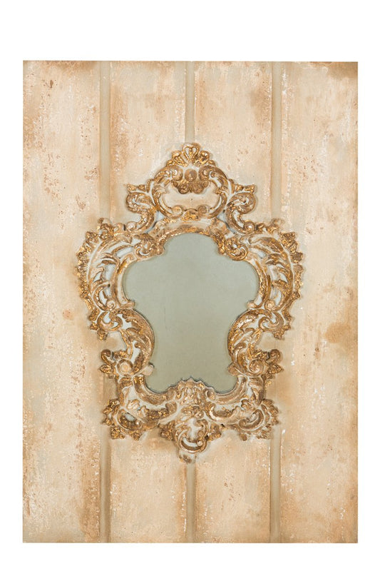 Etched mirror glam antique style