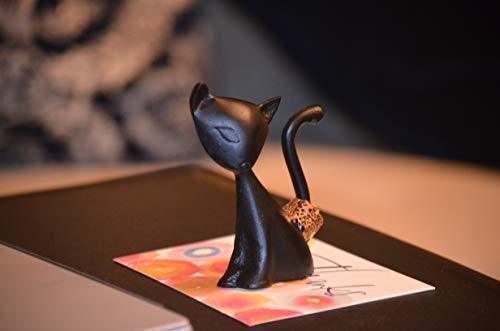 Vibhsa Cat Ring Holder (Black)