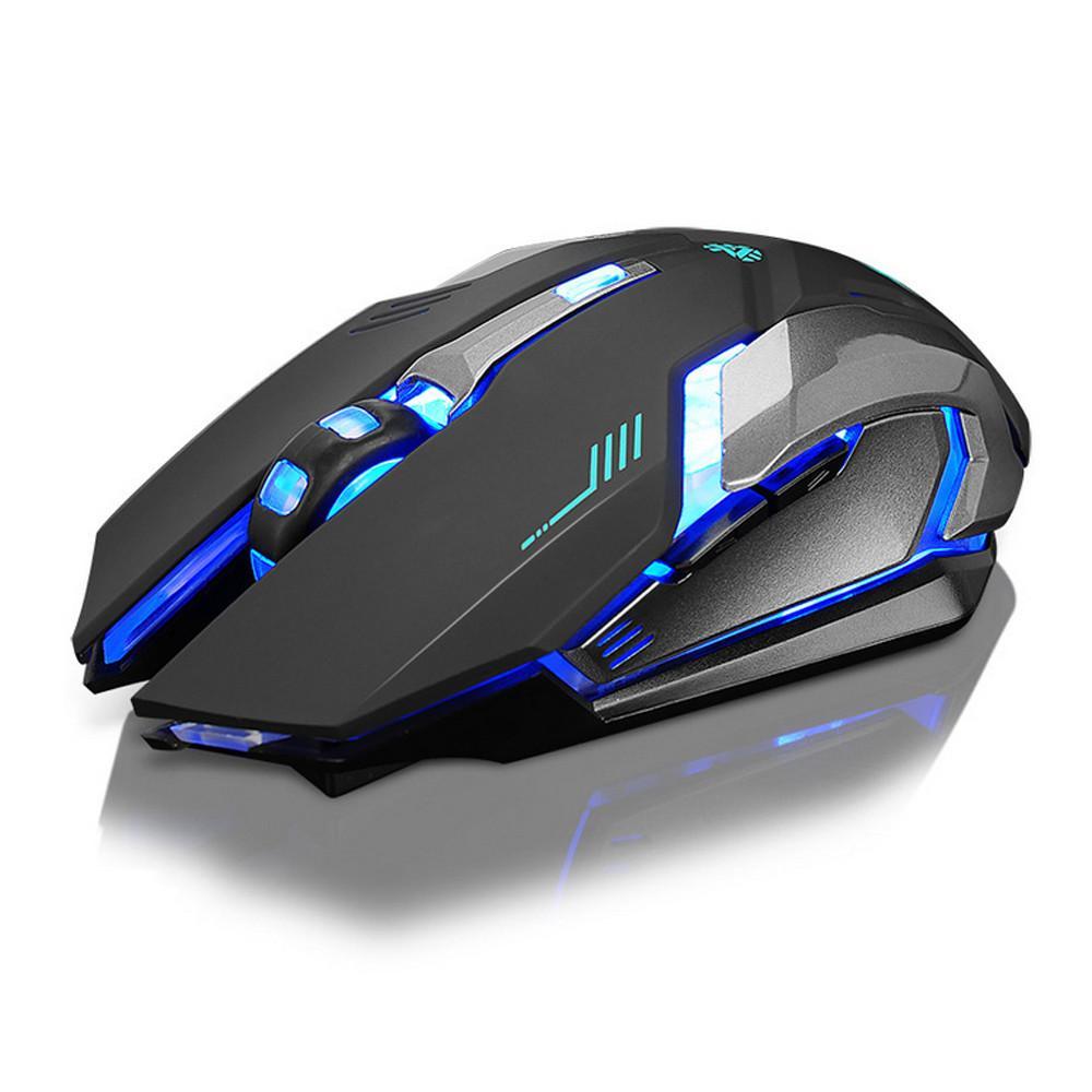 Ninja Dragon Stealth 7 Wireless, Rechargeable, Silent LED Gaming USB Ergonomic Mouse X7