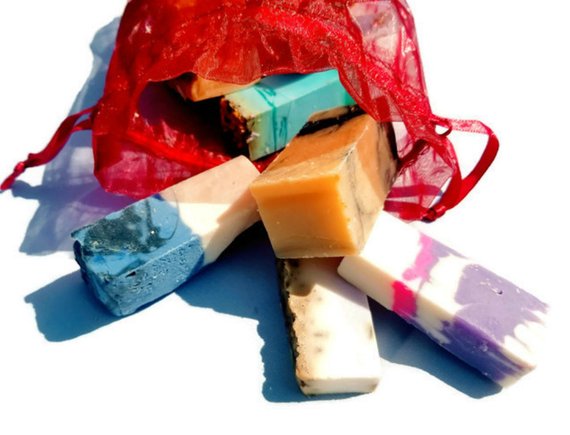 1lb Assorted Soap Samples - Vegan and Cruelty Free Crafted of Organic Materials - Artisanal Soaps
