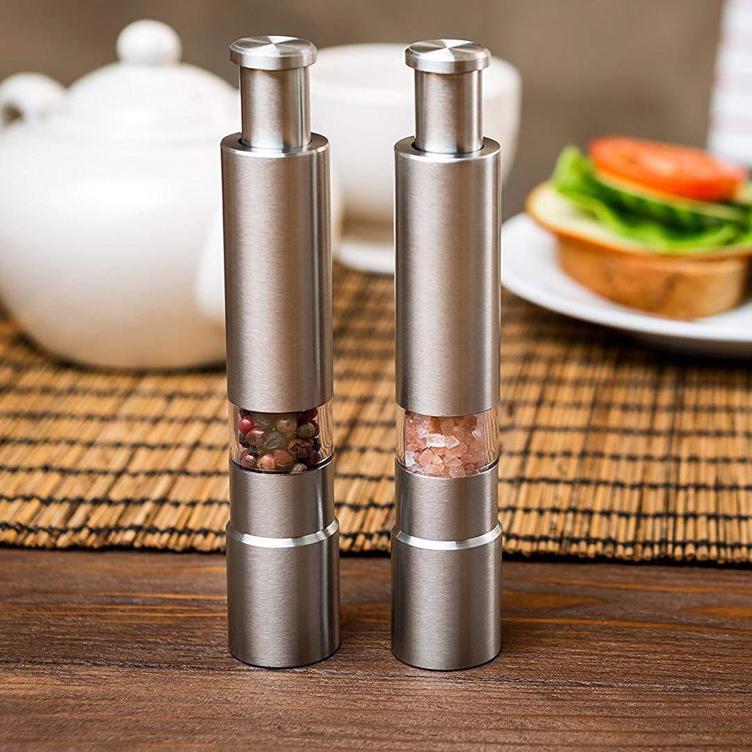 Premium Stainless Steel Salt and Pepper Grinder