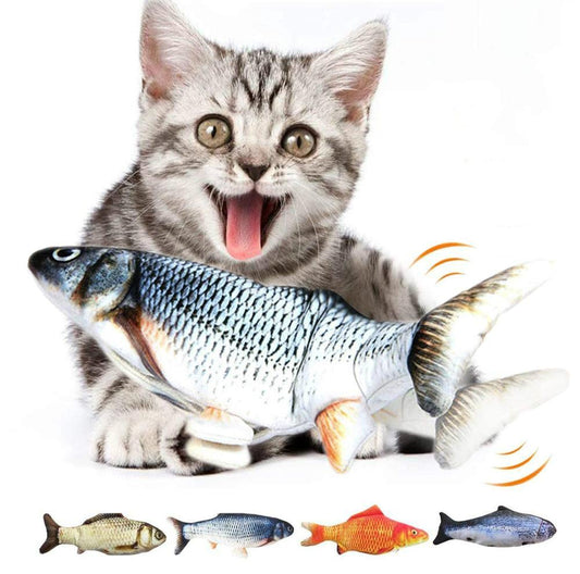 Electronic Fish Cat Toy - USB Rechargeable