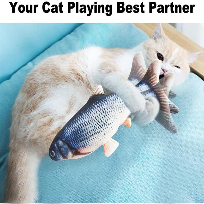 Electronic Fish Cat Toy - USB Rechargeable