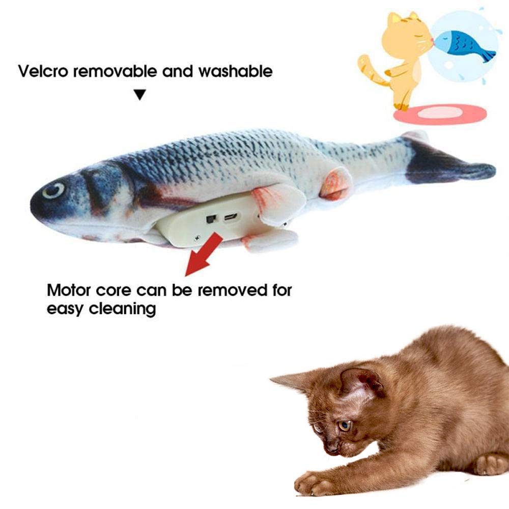 Electronic Fish Cat Toy - USB Rechargeable