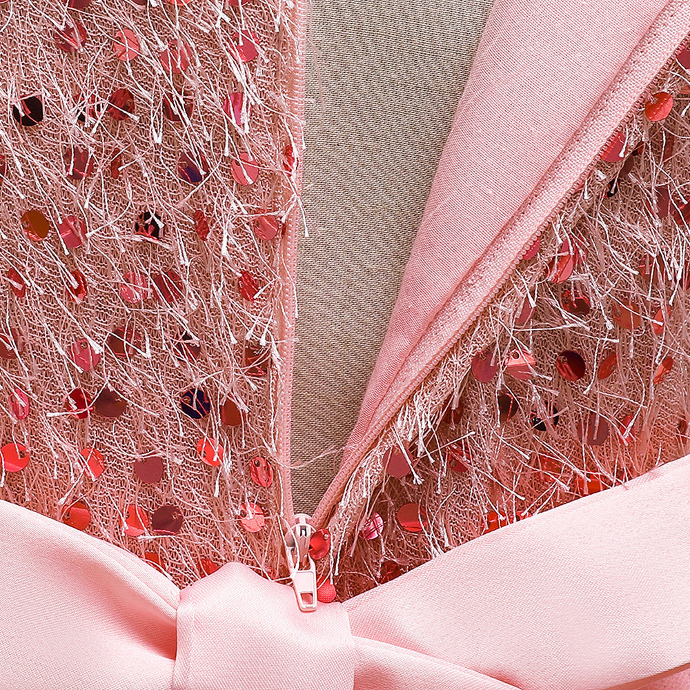 Toddler and Girls Sequins Patched Pattern Floral Tutu Princess Starry Sky