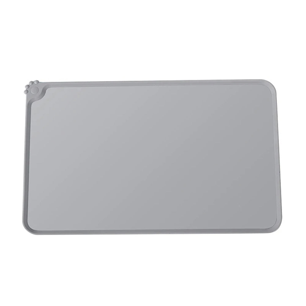 Waterproof  Cat Dog Feeding Mat - pawprint