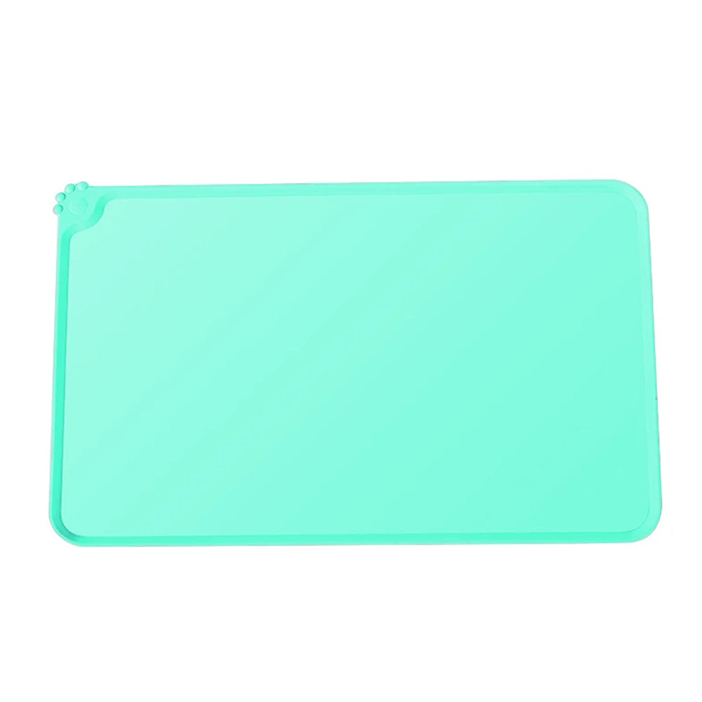 Waterproof  Cat Dog Feeding Mat  - Mint Green Tiffany
