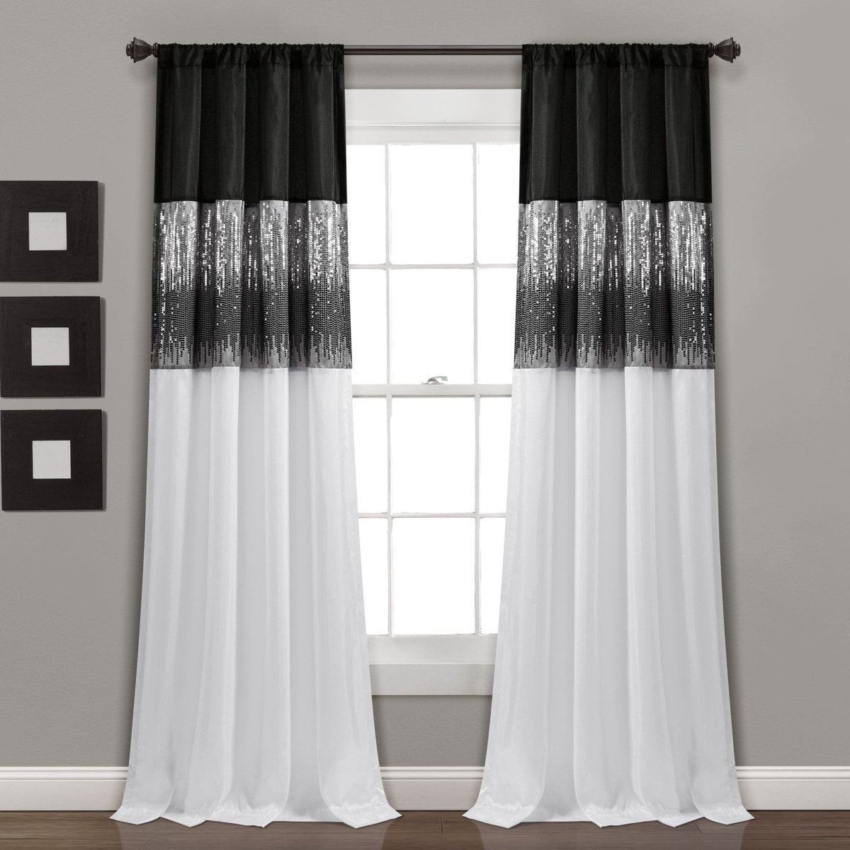 Night Sky blackout curtain panel by LushDecor. Superior light blocking, energy efficient, and elegant design. 