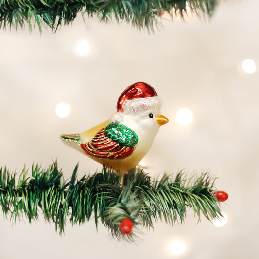 Santa Bird Ornament