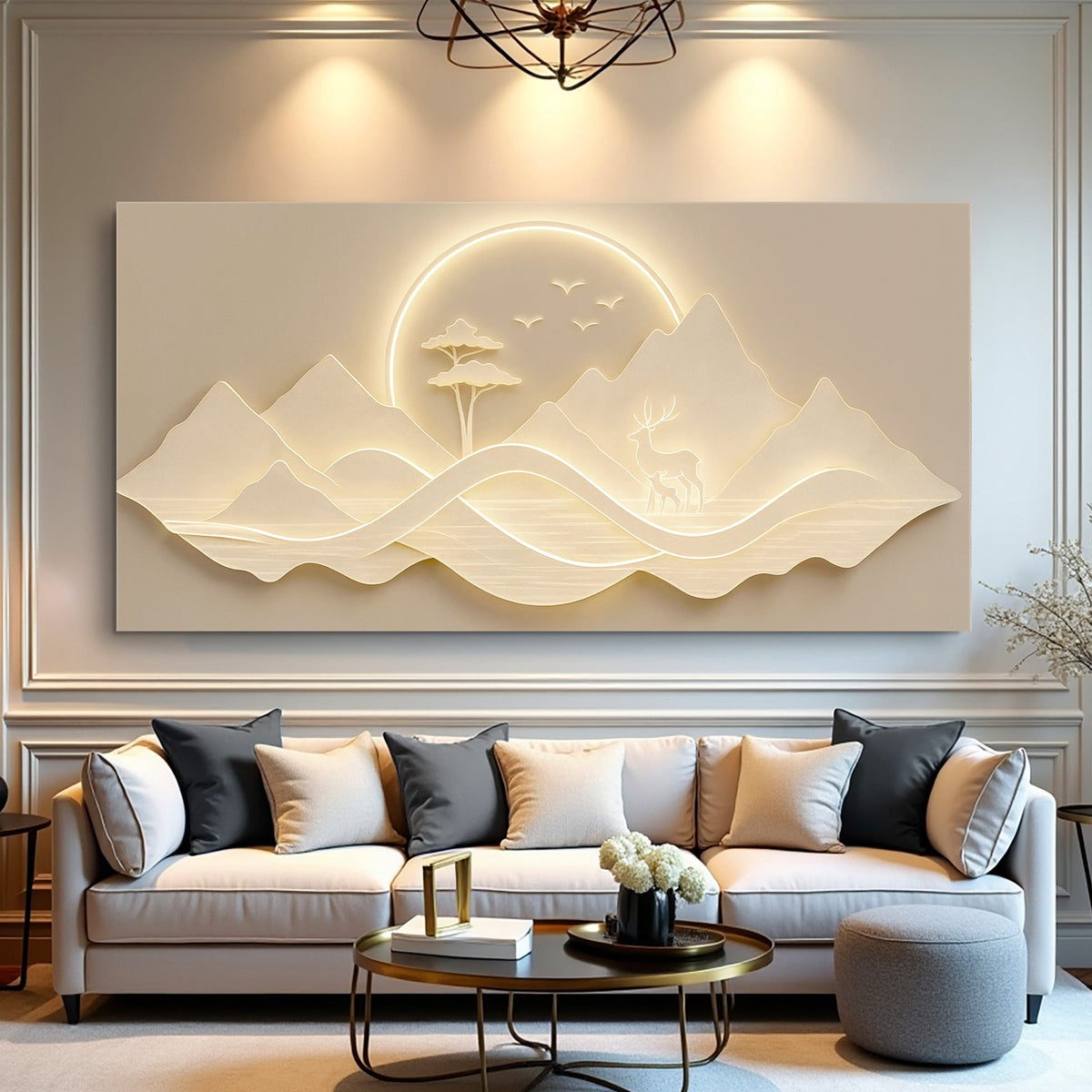 Modern Mountain Landscape Wall Art