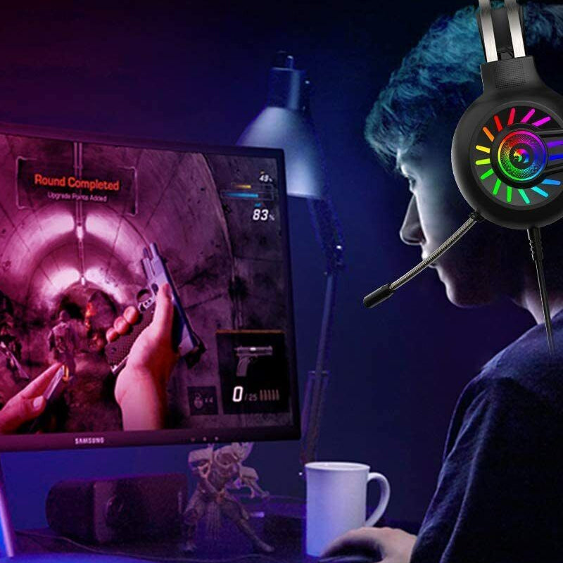 Foldable Wired Gaming Headset with RGB Backlight and Built-in Microphone_10