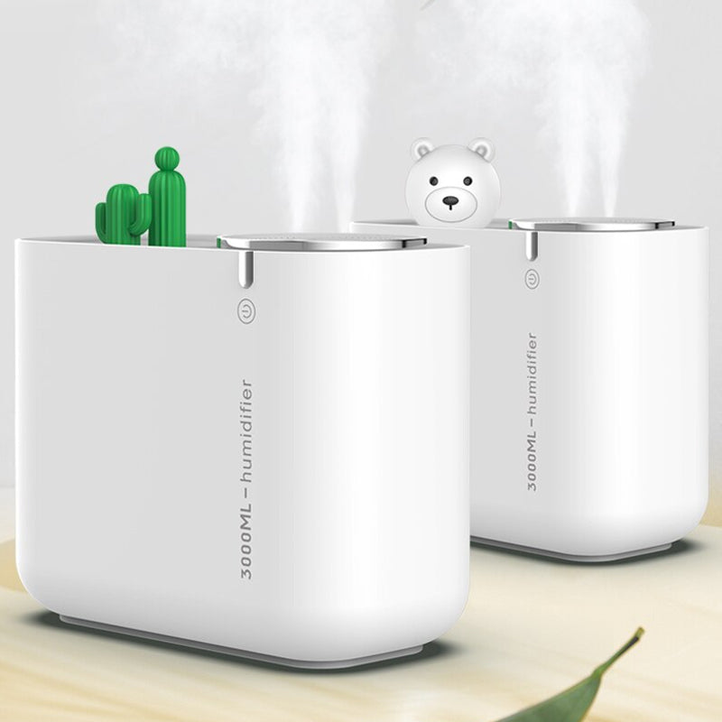 3L Cactus Ultra Sonic Air Humidifier with LED Double Light Mist Sprayer_12