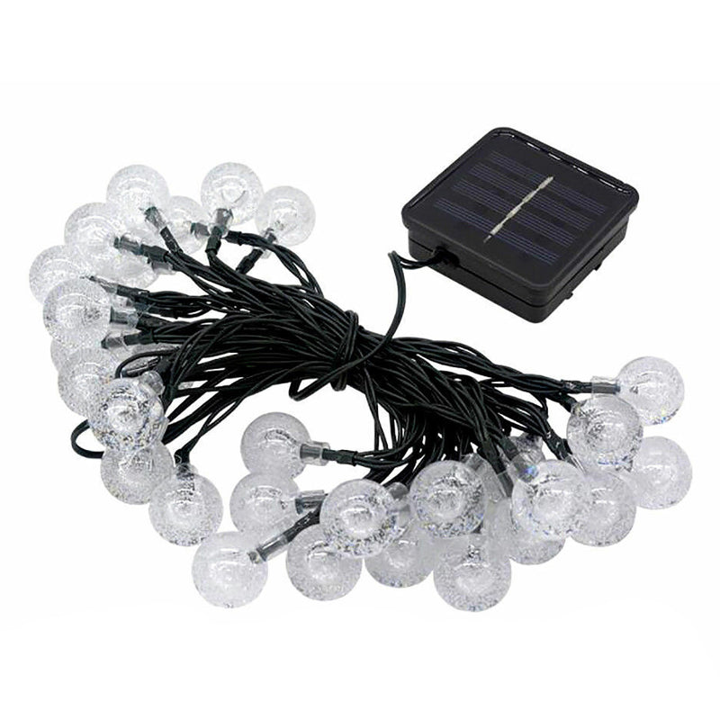 60 LED Outdoor Colorful Globe String Fairy LED Lights- Solar Powered_3