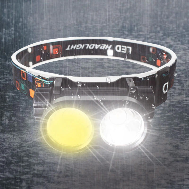 2 LED Strong Headlight Intelligent Fishing Warning Lamp- USB Charging_10