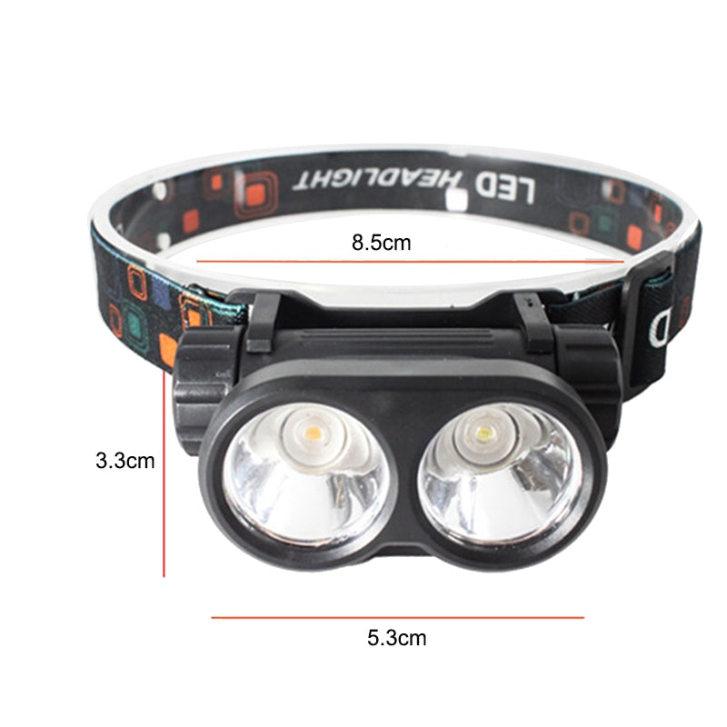 2 LED Strong Headlight Intelligent Fishing Warning Lamp- USB Charging_1