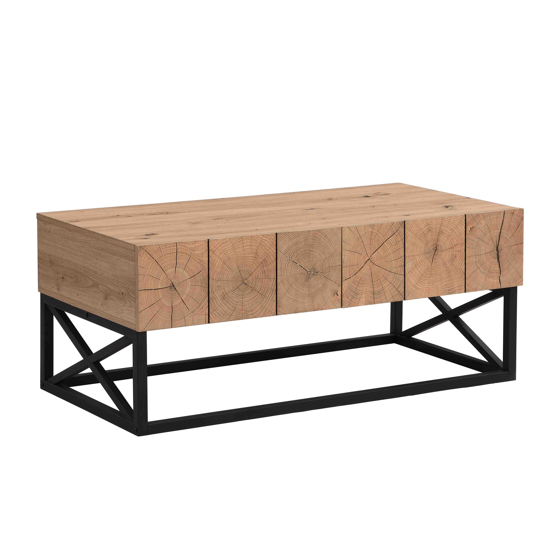 43.31'' Coffee Table with Two Drawers for Living Room_4