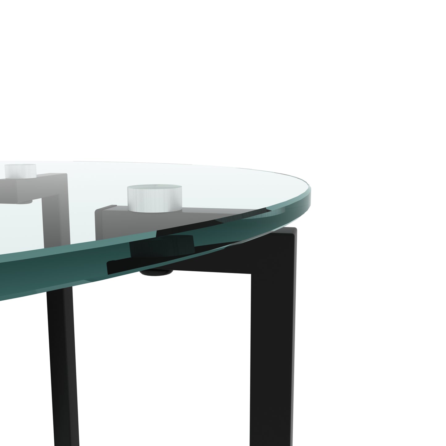 2 Layer Tempered Glass Round Coffee End Table for Home and Office_13