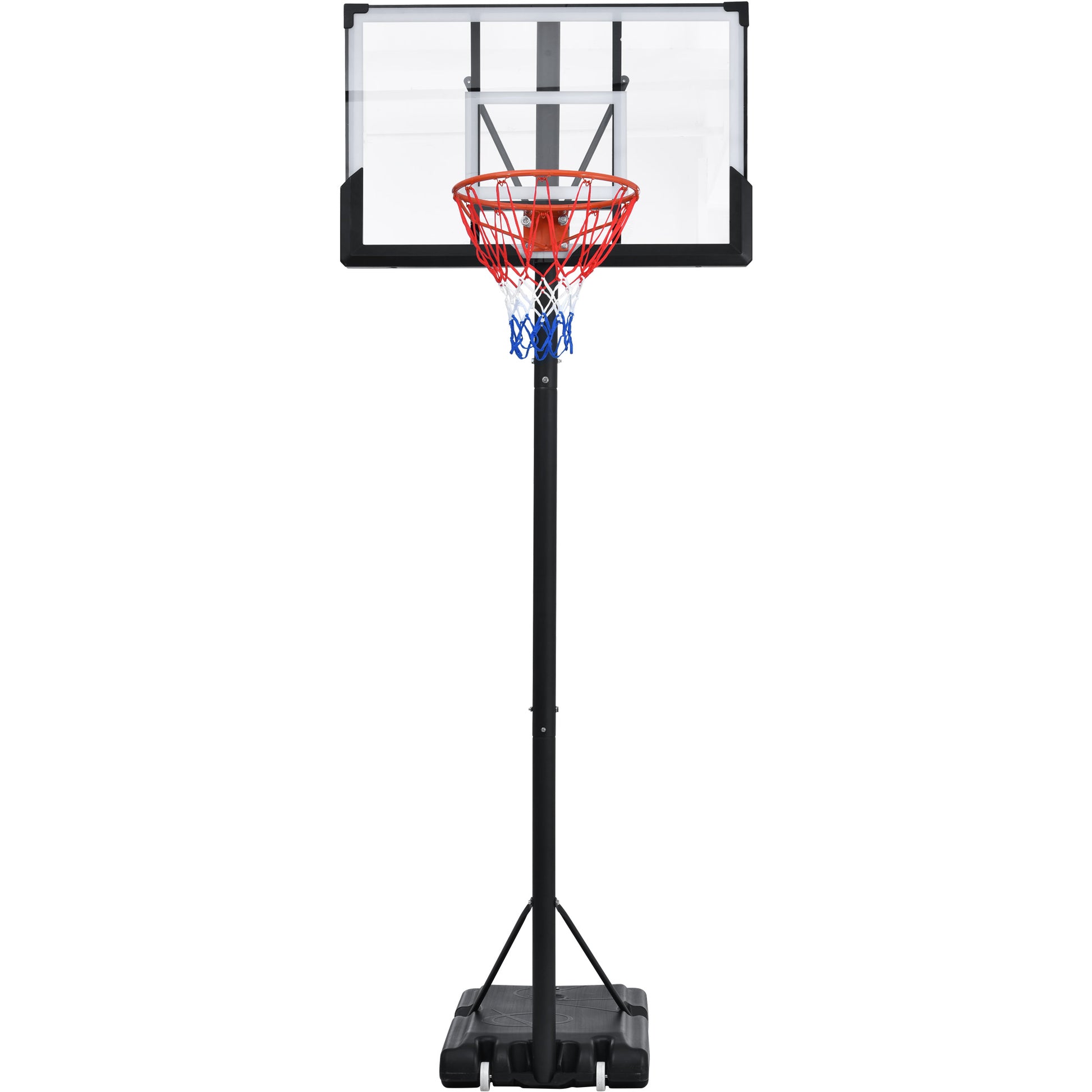 Height Adjustable Waterproof Portable Basketball Hoop System with Colorful Lights_32