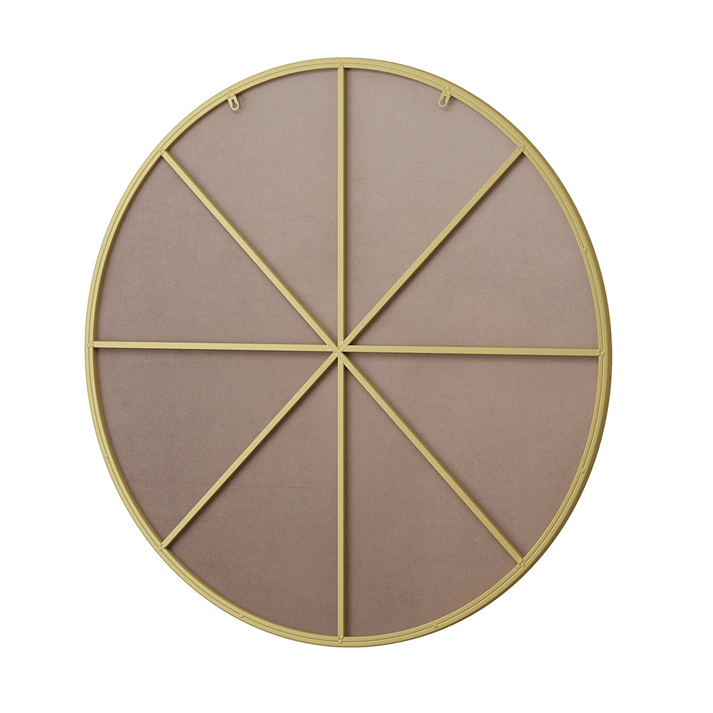 39-Inch Round Metal Framed Mirror - Gold_2