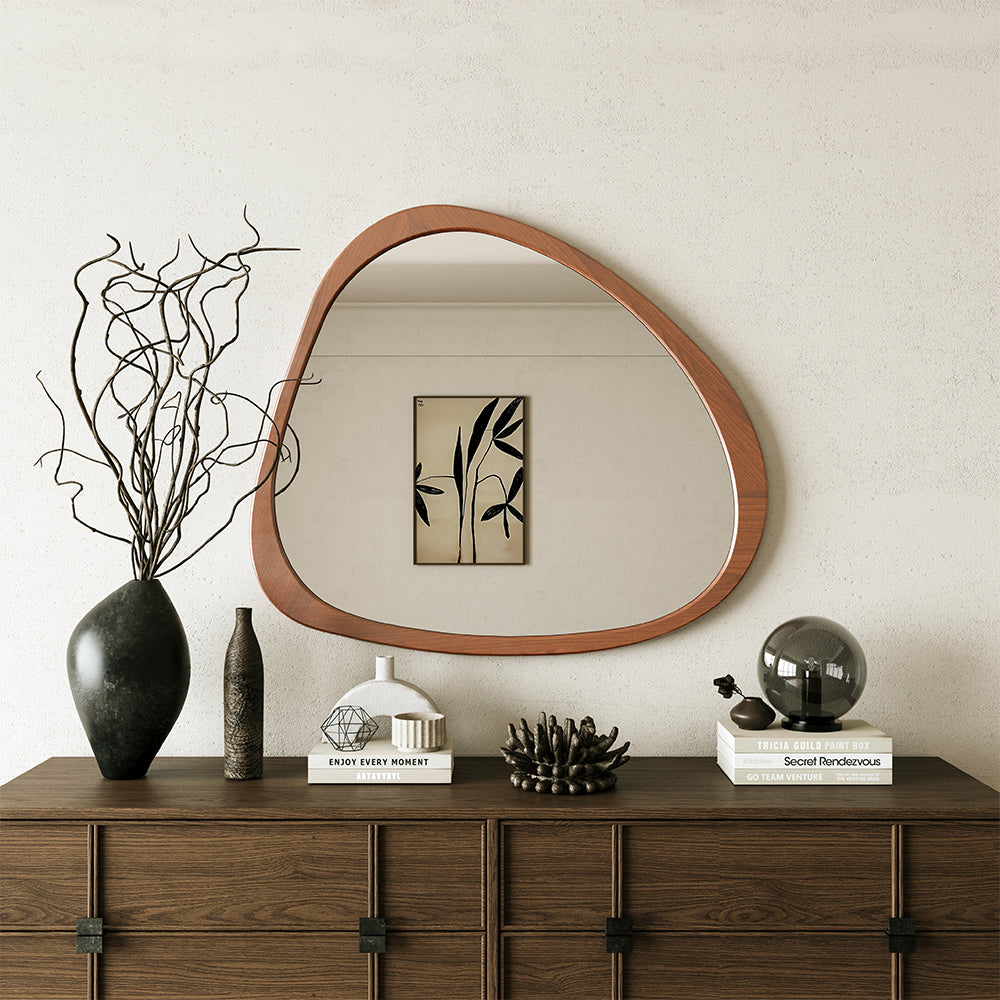 45-Inch Asymmetrical Solid Wood Wall Mirror_8