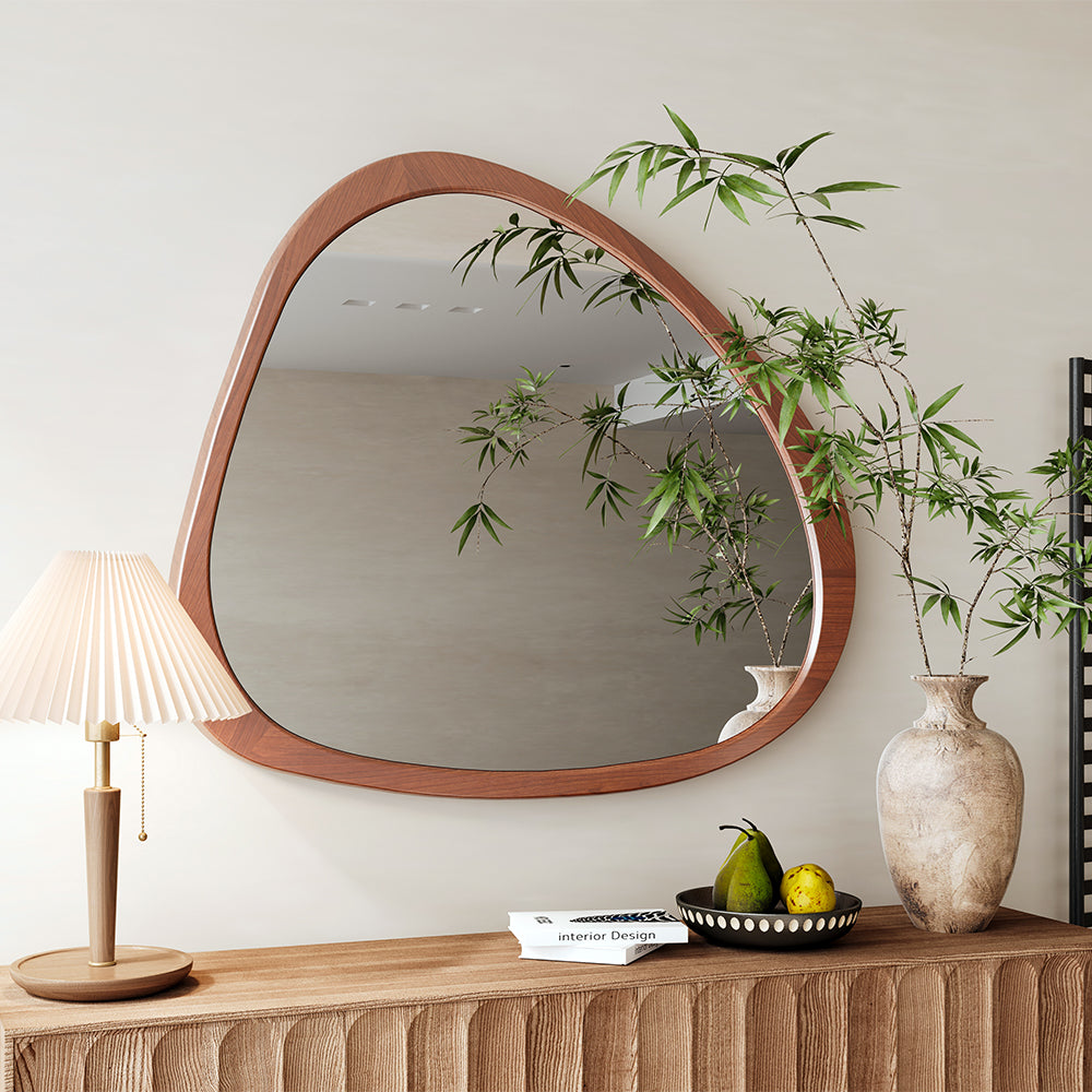 45-Inch Asymmetrical Solid Wood Wall Mirror_2