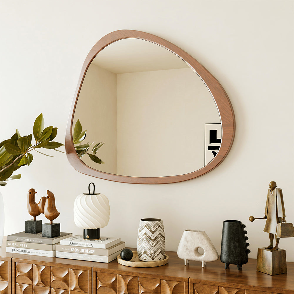 45-Inch Asymmetrical Solid Wood Wall Mirror_1