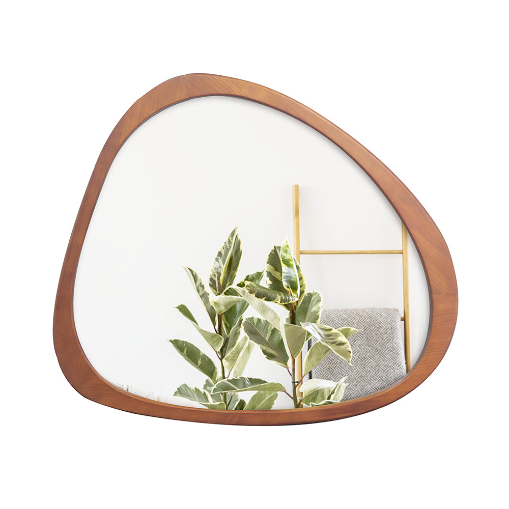 45-Inch Asymmetrical Solid Wood Wall Mirror_0