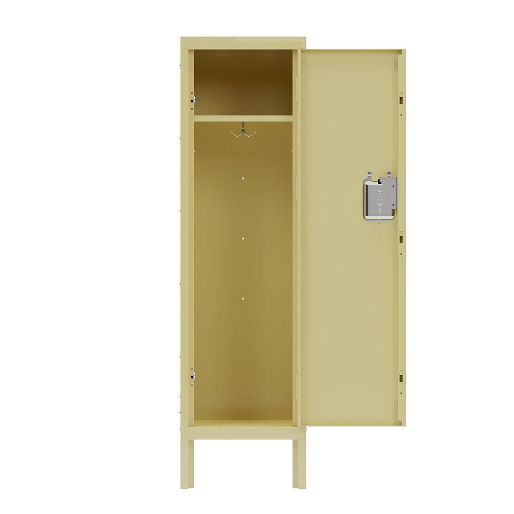 Retro Style Tall Metal Locker - Yellow_4