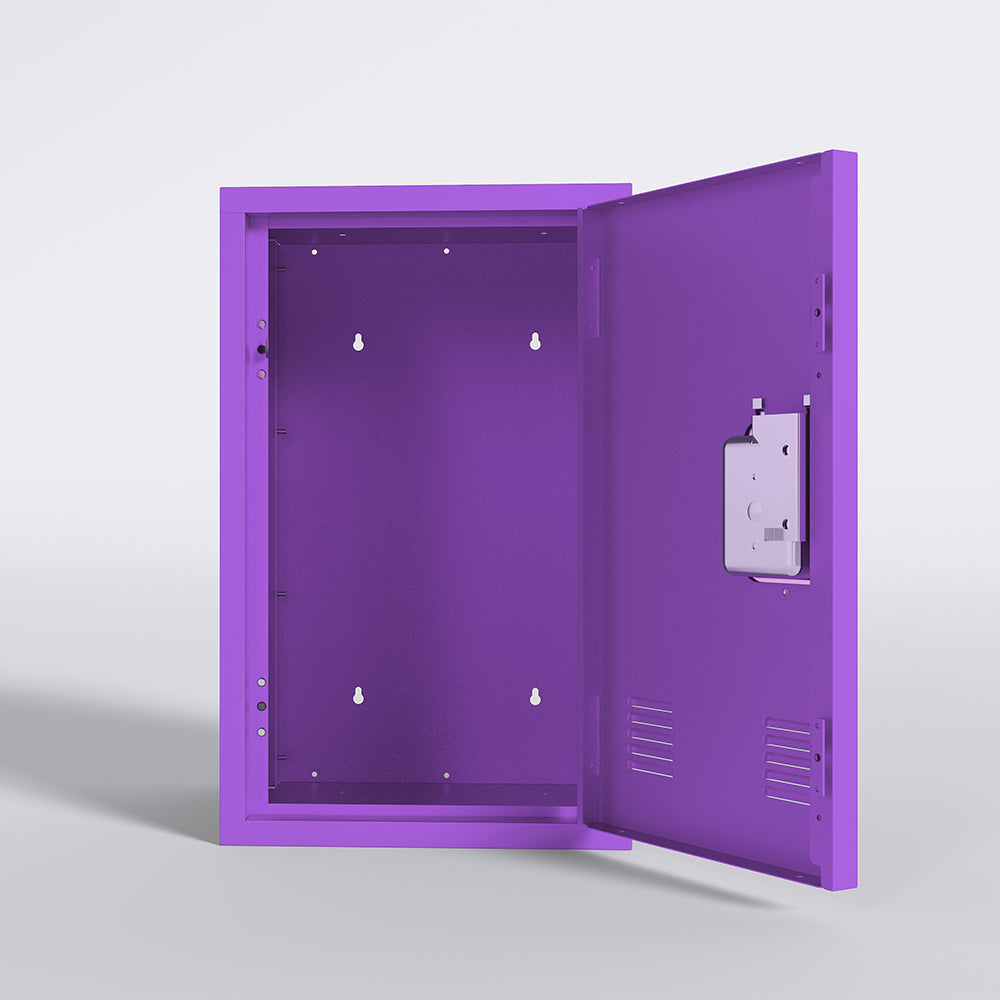 24-Inch Metal Locker Storage Cabinet - Purple_4