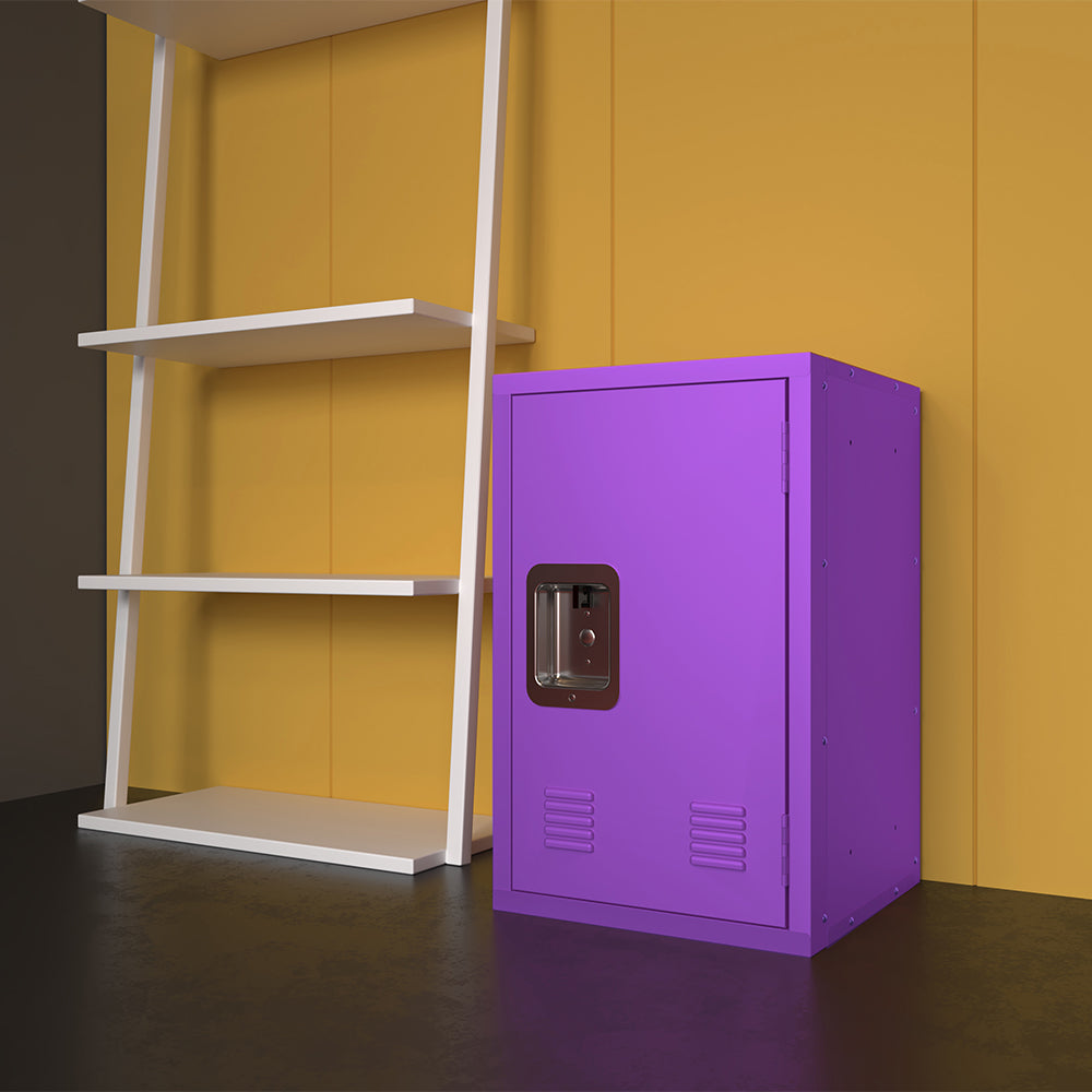 24-Inch Metal Locker Storage Cabinet - Purple_2