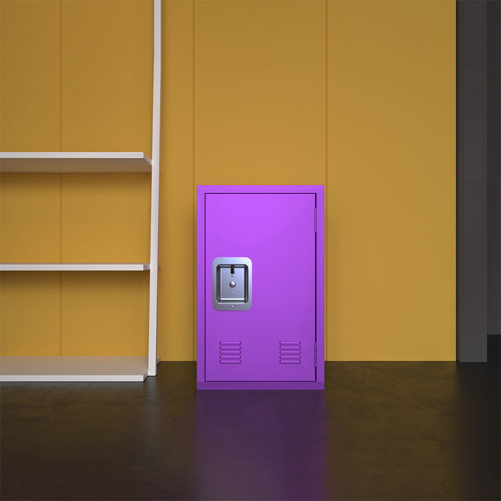 24-Inch Metal Locker Storage Cabinet - Purple_1