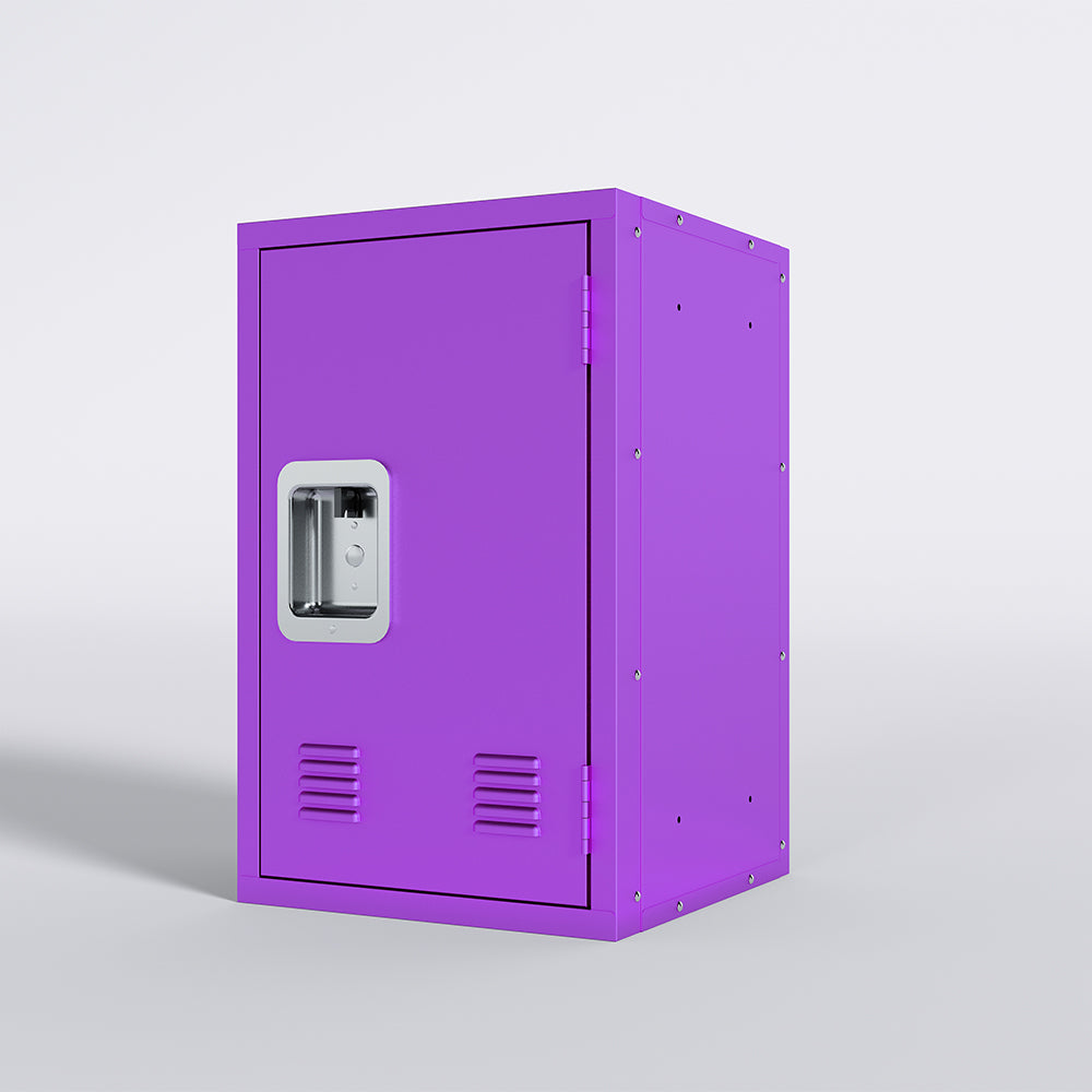 24-Inch Metal Locker Storage Cabinet - Purple_3