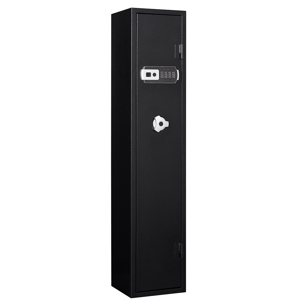 5-Gun Safe with Electronic Keypad, Pistol Pockets, LED, External Battery, and Alarm_2