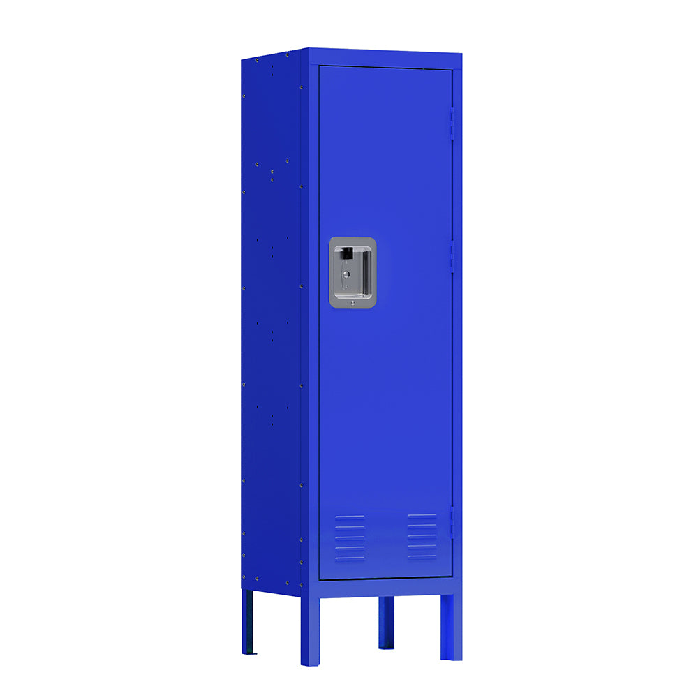 Retro Tall Metal Locker - Blue_2