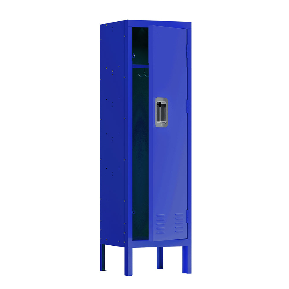 Retro Tall Metal Locker - Blue_3