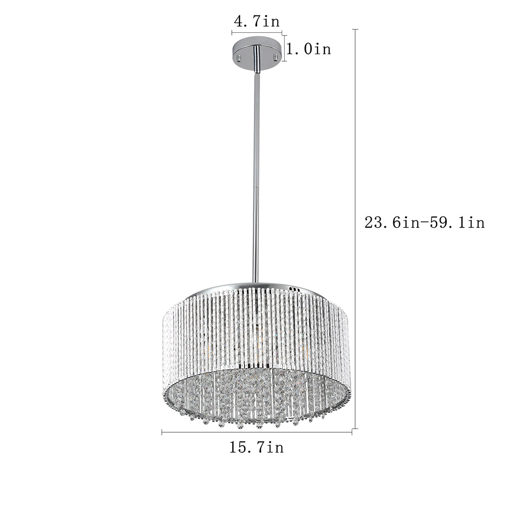 Luxury Modern Round Crystal Chandelier for Living Room_6