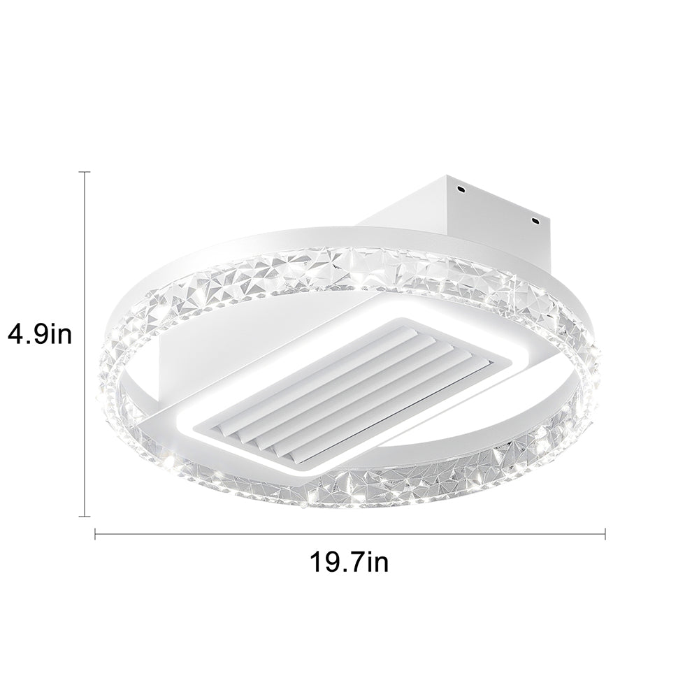 Bladeless Fan Lamp With Lights Dimmable LED_9