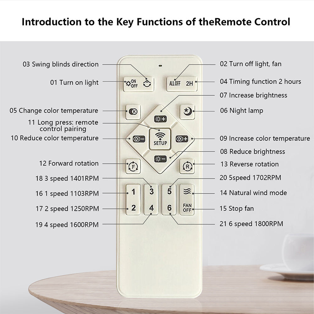 Bladeless Fan Lamp With Lights Dimmable LED_7