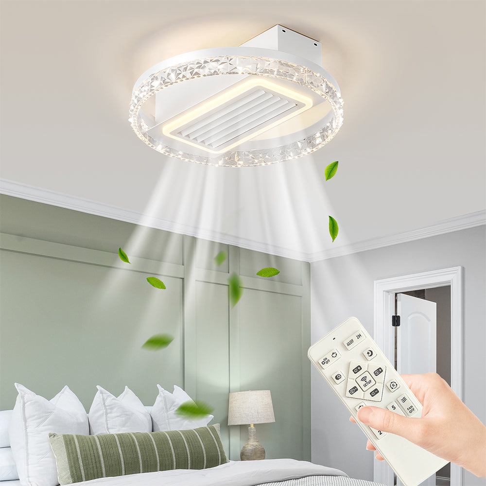 Bladeless Fan Lamp With Lights Dimmable LED_4