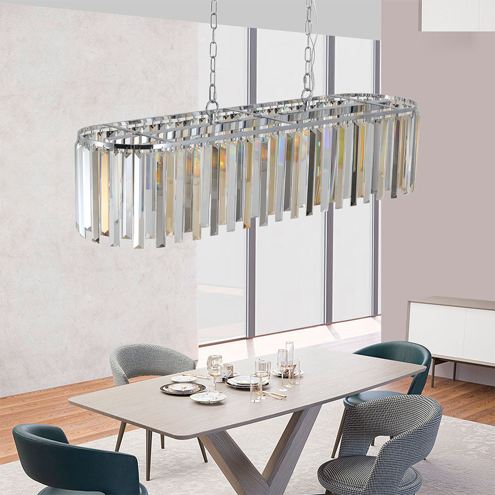 Luxury Oval Crystal Chandelier - Modern Ceiling Light Fixture for Home Decor_6