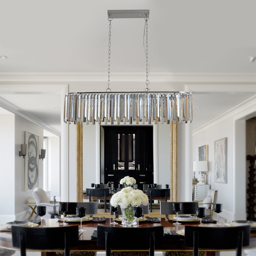 Luxury Oval Crystal Chandelier - Modern Ceiling Light Fixture for Home Decor_4