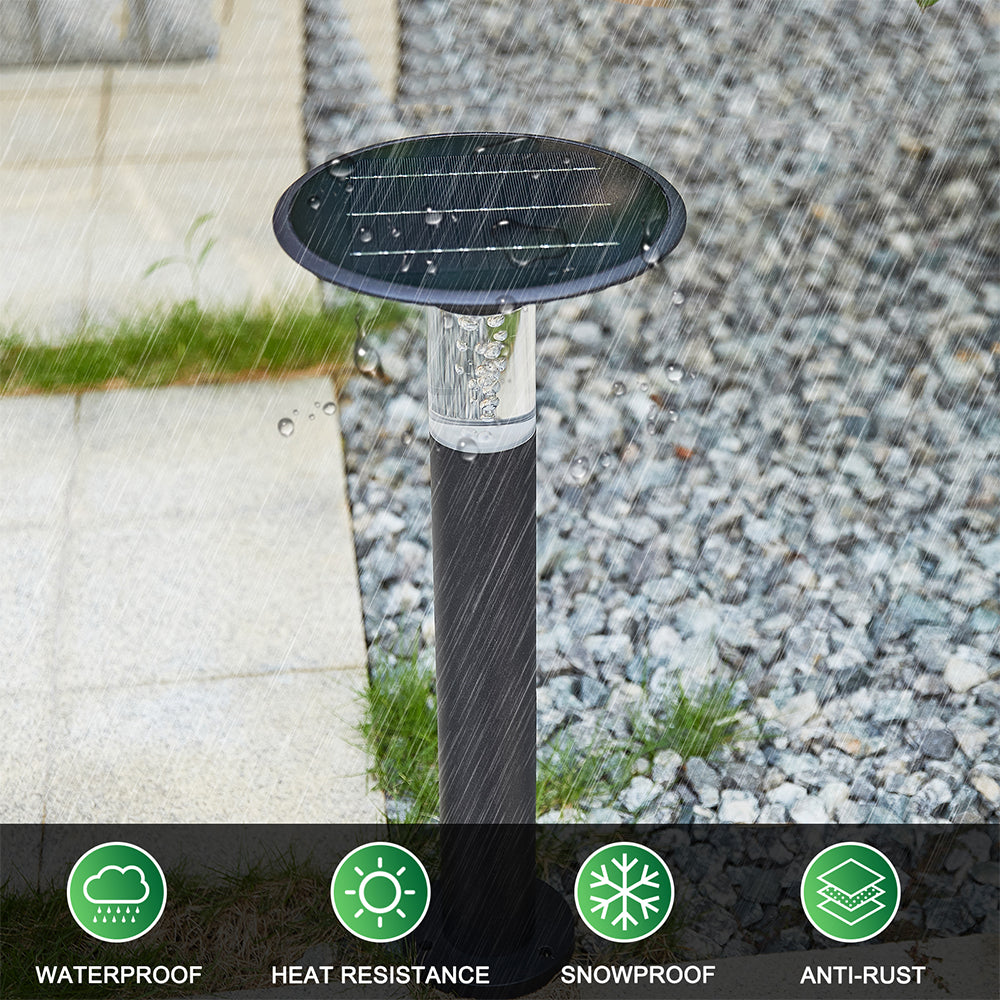 Solar Lawn Light With Dimmable LED - Black_6