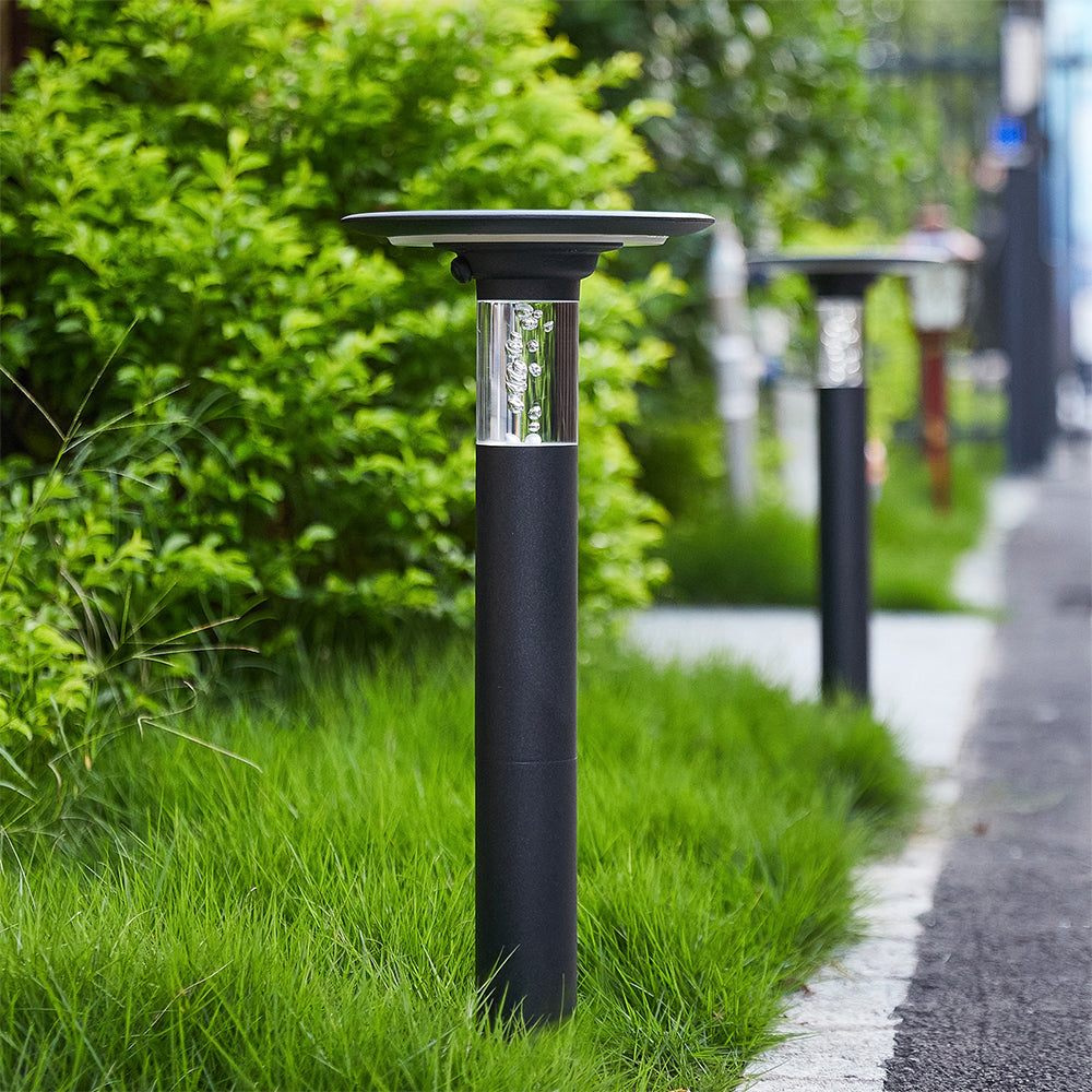 Solar Lawn Light With Dimmable LED - Black_2