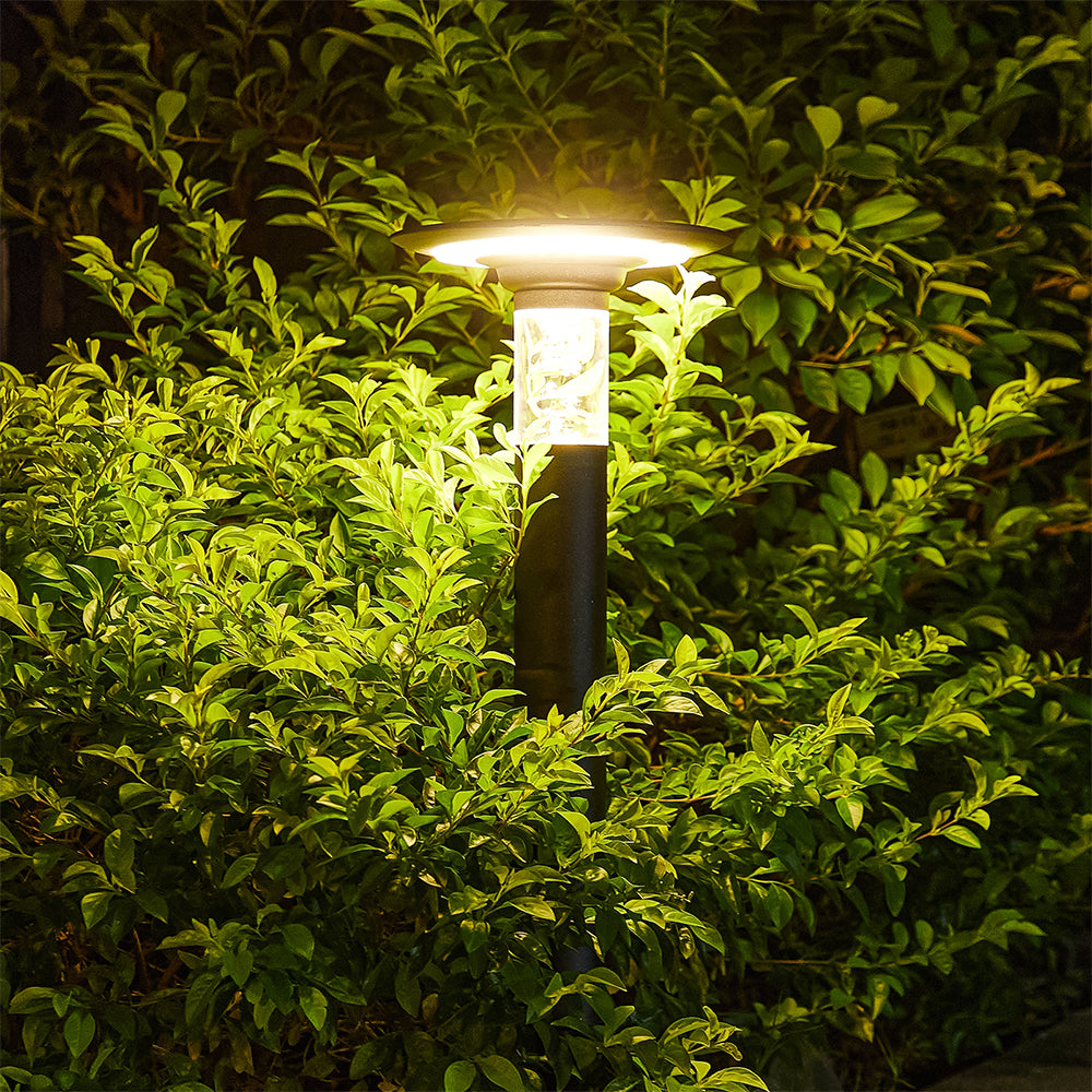 Solar Lawn Light With Dimmable LED - Black_1