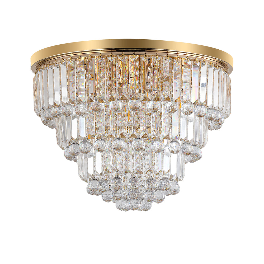 Modern Gold Luxury Crystal Chandelier - Large Ceiling Light_0